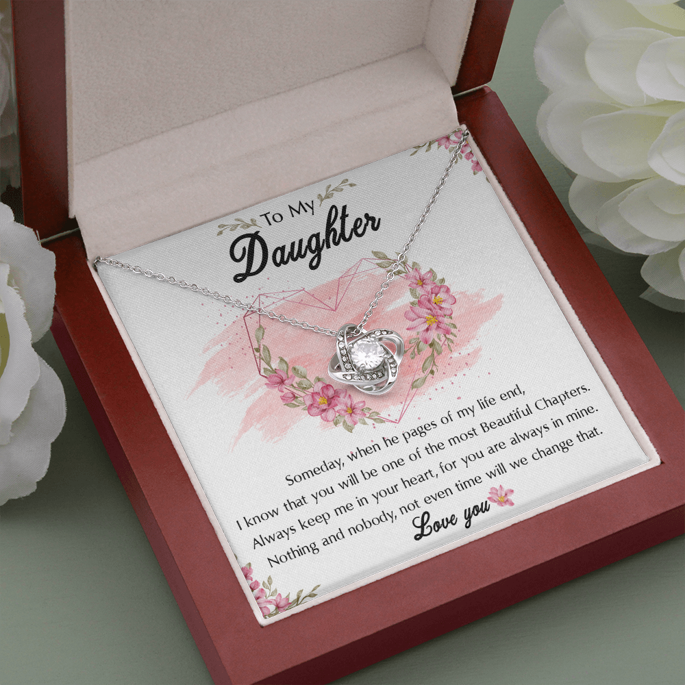 54A To My Daughter Necklace, Birthday Gift For Daughter, Graduation Jewelry