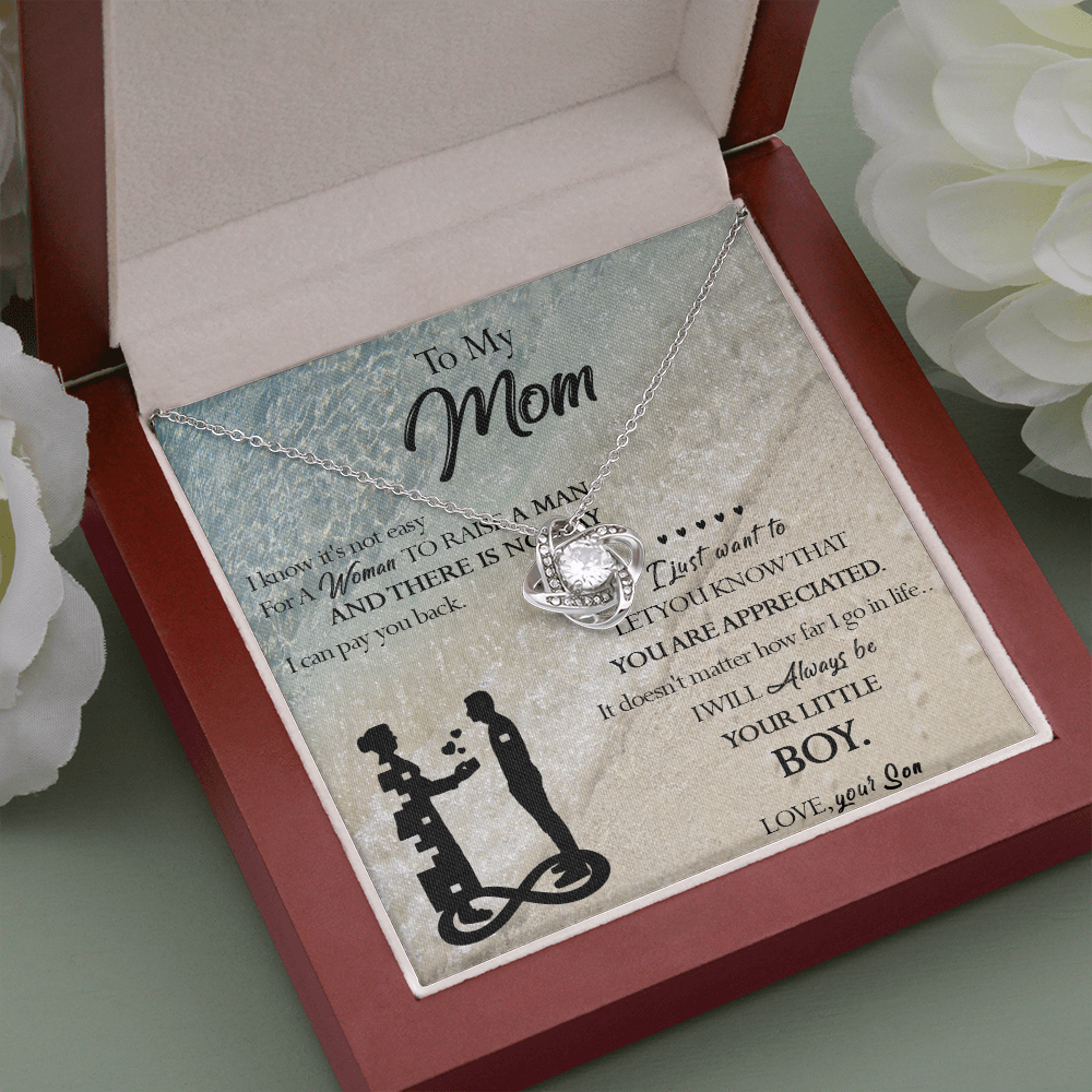 129A Necklace To My Mom, Gift for Mom from Son, Birthday Gift, Mother Necklace Gift