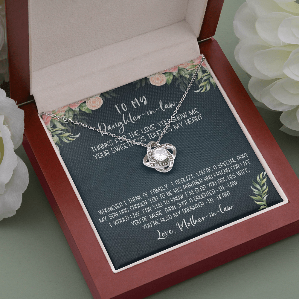 12A Necklace To My Daughter-In-Law, Gift For Daughter In Law from Mother In Law Mom