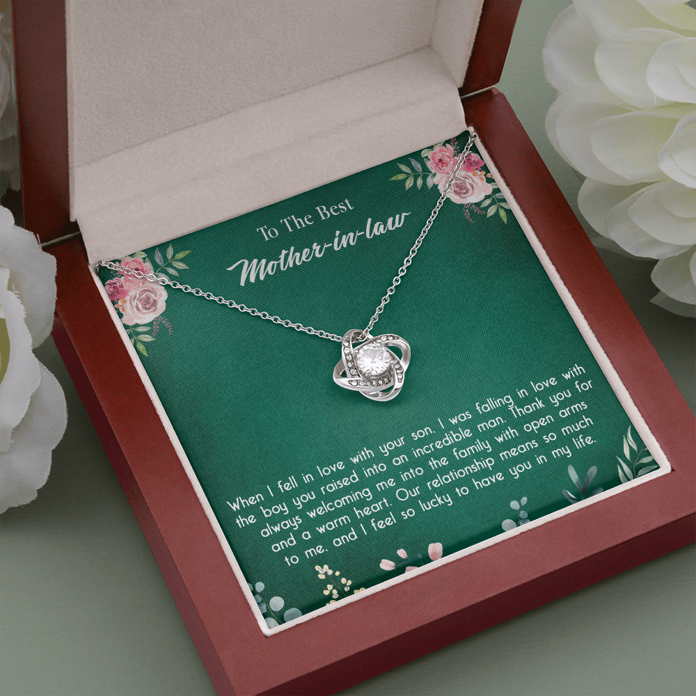 147A Necklace To My Mother in Law, Mom Necklace Birthday Gift from Son/Daughter