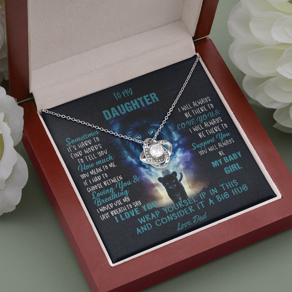 N350A To My Daughter Necklace, Daughter Father Necklace, Daughter Gift from Dad