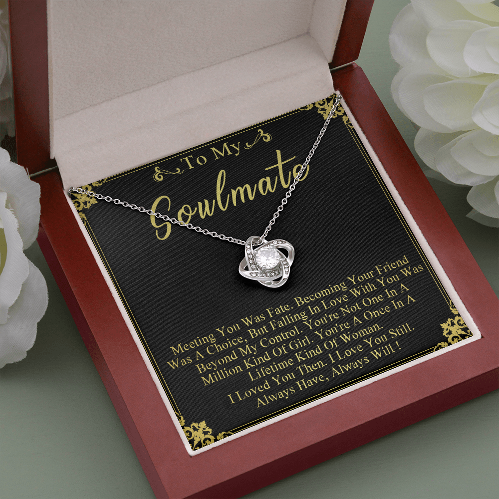 N358A To My Soulmate Necklace Engagement Anniversary Gift for Her Birthday