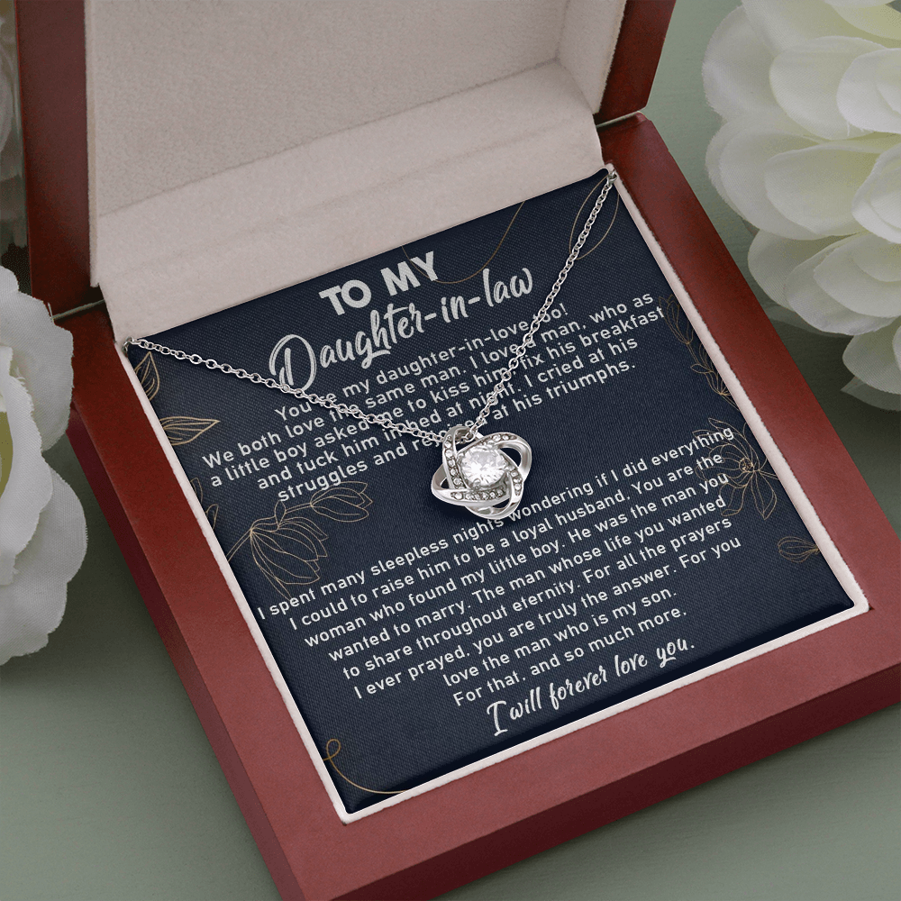 10A To My Daughter-In-Law Necklace, Gift For Daughter In Law, Daughter In Law Gifts