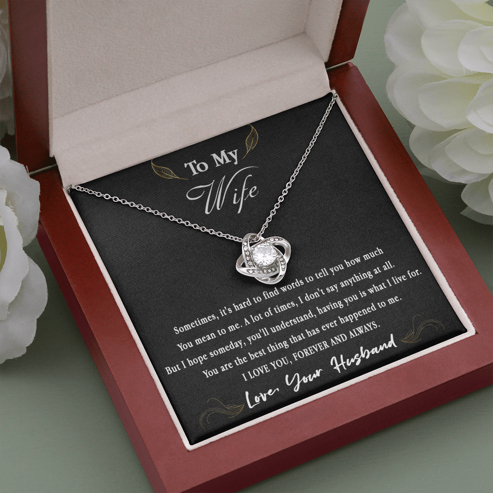 66A Love Gift To My Wife, Women Necklace for Her from Husband I LOVE YOU Forever