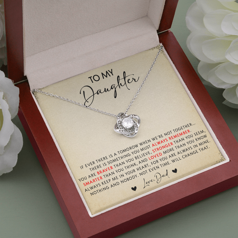 N349A To My Daughter Necklace, Daughter Father Necklace, Gift For Daughter From Dad
