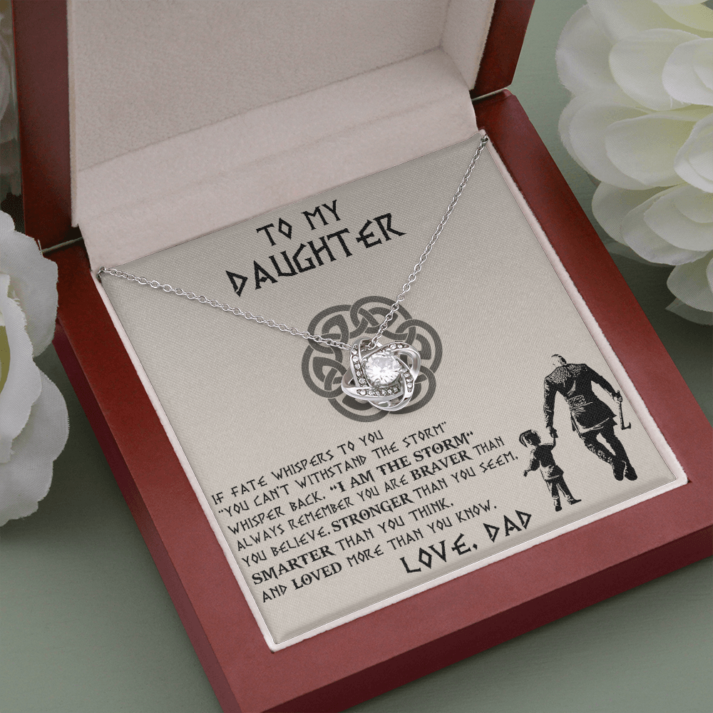 To My Daughter Necklace, Daughter Father Necklace, Daughter Gift from Dad 465