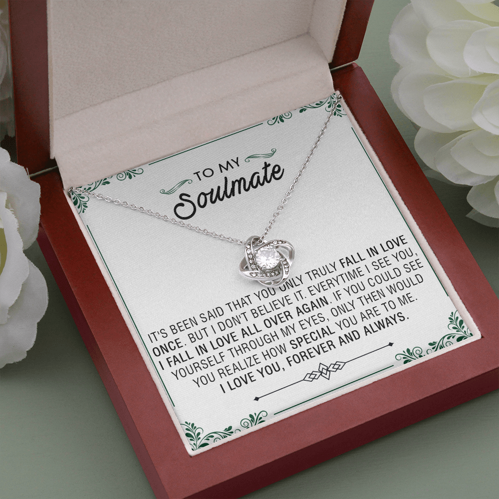 N353A To My Soulmate Necklace Engagement Anniversary Gift for Her Birthday