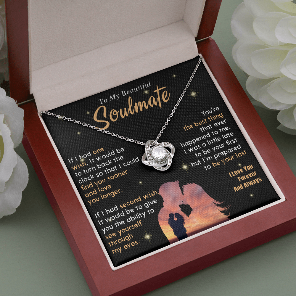 N352A To My Soulmate Necklace, Gift For Wife Girlfriend From Husband, Valentines Day