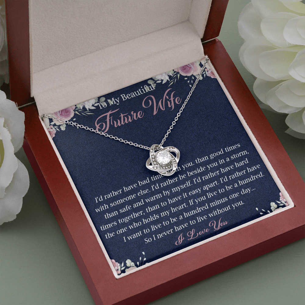 N363A To My Future Wife necklace, Future Wife Necklace Gift - Fiance Necklace Gift
